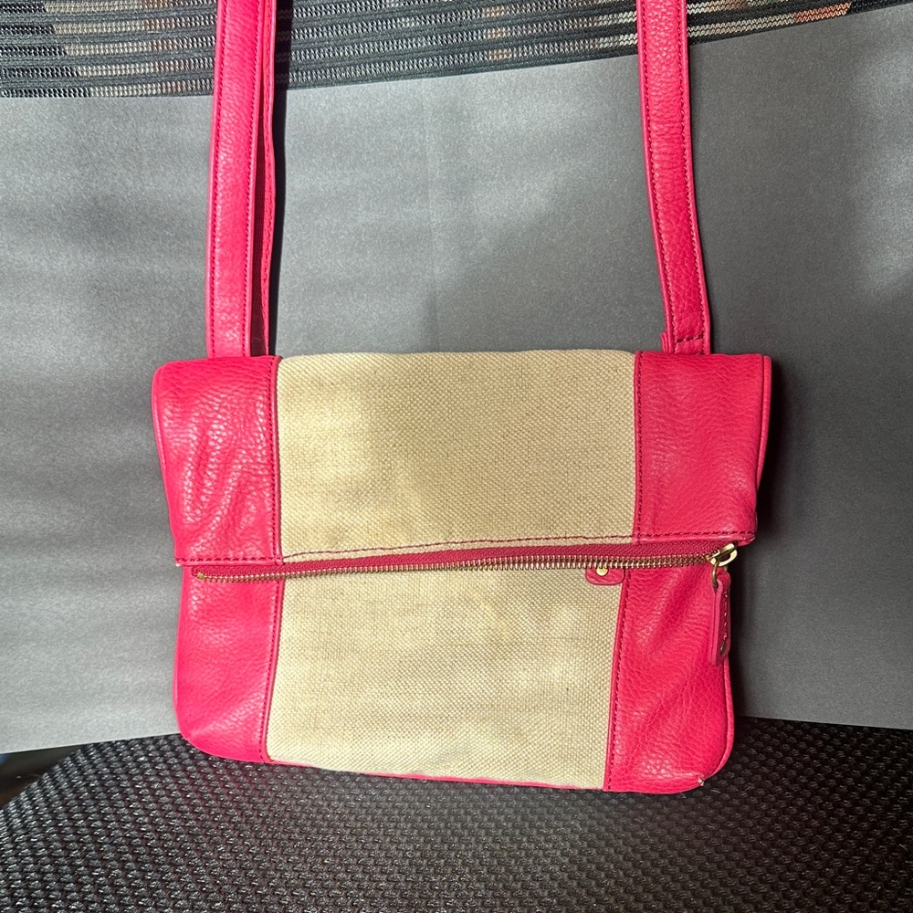 Fossil Pink and Tan Women's Bag
